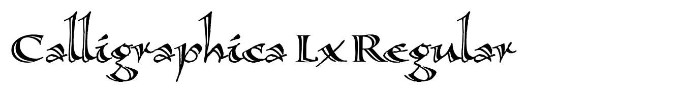 Calligraphica Lx Regular